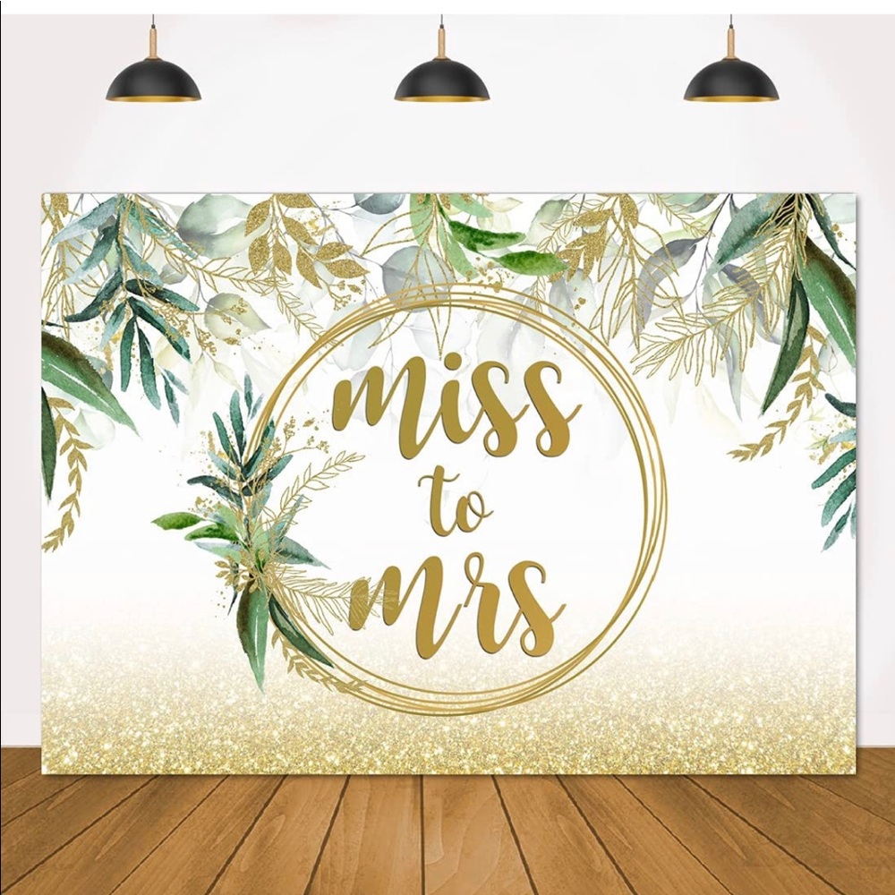 Miss to Mrs backdrop for Bridal Shower